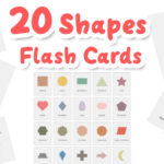 Shapes flash cards for kids