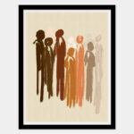 Abstract people art