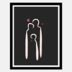 Abstract family art Poster