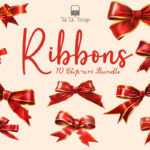 Red ribbon icon illustration