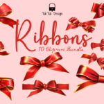 Red ribbon icon illustration