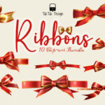 Red ribbon icon illustration