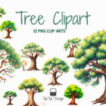 Tree png icon with transparent background for design