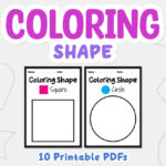 shapes coloring pages