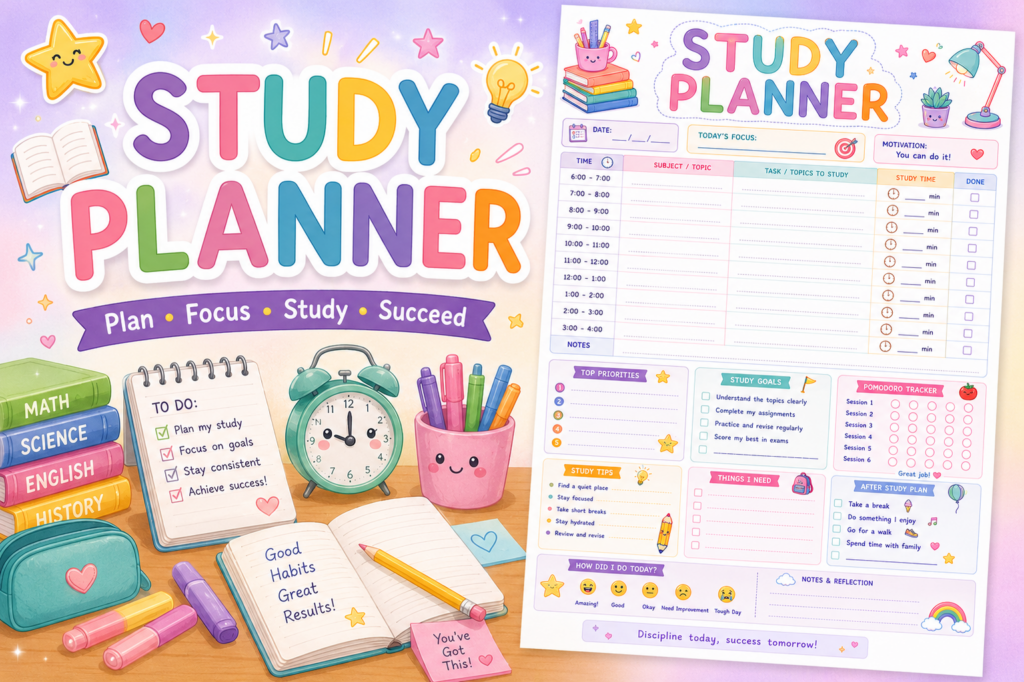 Student Study Planner PDF