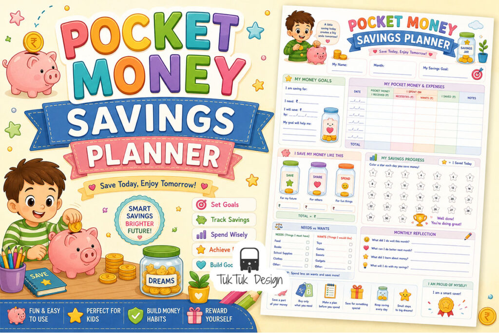 Kids Meal Planner Printable PDF